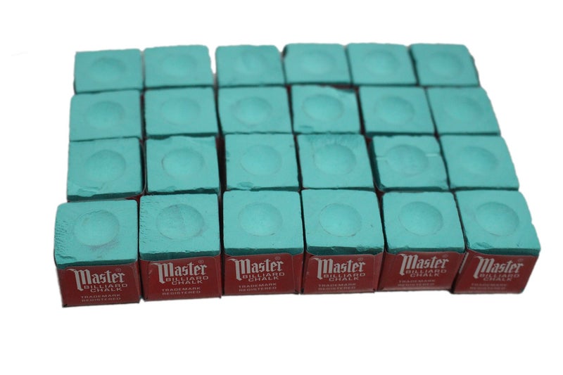 Tweeten 24 pcs Green Master Pool Cue Chalk - Image 1
